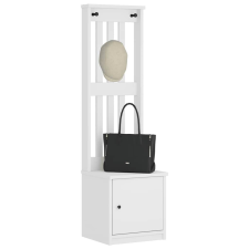 vidaXL SANDENS fehér tömör fenyőfa előszobafa 45x40x159,5 cm bútor