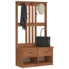 vidaXL SANDENS tömör fenyőfa előszobafa 87x40x159,5 cm bútor