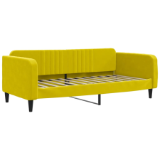vidaXL sárga bársony kanapéágy 100 x 200 cm (354098) ágy és ágykellék
