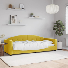 vidaXL sárga bársony kanapéágy 80 x 200 cm ágy és ágykellék