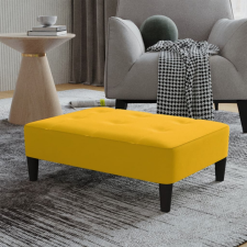 vidaXL sárga bársony lábzsámoly 78 x 56 x 32 cm bútor