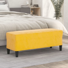 vidaXL sárga bársony pad 100 x 35 x 41 cm bútor