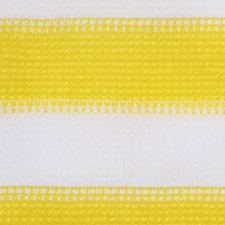 vidaXL sárga és fehér HDPE erkélyparaván 120 x 600 cm (310883) kerti bútor