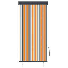 vidaXL sárga és kék kültéri roló 80 x 250 cm (145950) lakástextília