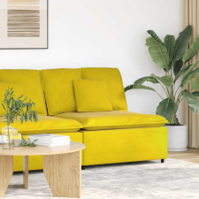 vidaXL sárga moduláris kanapé középső modul párnákkal 100 cm bútor