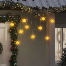 vidaXL sárga morva csillag lámpa 10 LED-del 10 cm karácsonyfa izzósor