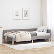 vidaXL Sarokágy keret Egyéb Tópszínű 100 x 200 cm Szövet és mérnöki fa ágy és ágykellék