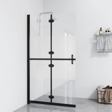 vidaXL Selyemmatt ESG üveg összecsukható zuhanyfal 70 x 190 cm kád, zuhanykabin