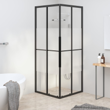 vidaXL selyemmatt ESG zuhanykabin 80x80x180 cm kád, zuhanykabin