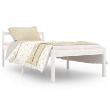 vidaXL Single fehér tömör fenyőfa ágy időseknek 90 x 190 cm (810580) ágy és ágykellék