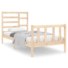 vidaXL Small Single tömör fa ágykeret 75 x 190 cm (3105885) ágy és ágykellék