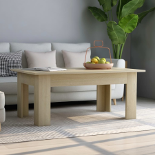 vidaXL sonoma színű forgácslap dohányzóasztal 100 x 60 x 42 cm bútor