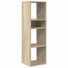 vidaXL sonoma színű szerelt fa könyvszekrény 34x31x112 cm (860285) bútor