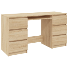 vidaXL sonoma-tölgy forgácslap íróasztal 140 x 50 x 77 cm (800813) bútor