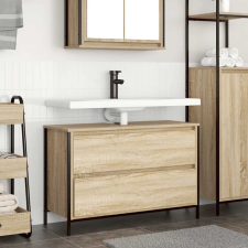 vidaXL Sonoma tölgy fürdőszobai mosdószekrény fiókokkal 90x34,5x60 cm fürdőszoba bútor