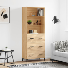 vidaXL sonoma-tölgy szerelt fa magasszekrény 69,5 x 34 x 180 cm bútor