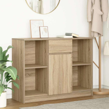 vidaXL sonoma tölgy szerelt fa tálalószekrény fiókos 101x35x76 cm bútor