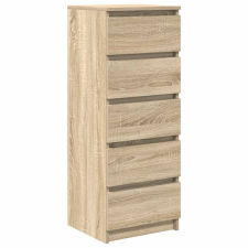 vidaXL sonoma tölgy szerelt fa tálalószekrény fiókos 37,5x35x99 cm (861762) bútor
