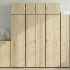 vidaXL sonoma tölgy szerelt fa tárolószekrény 70 x 42,5 x 225 cm bútor