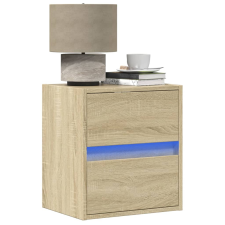 vidaXL sonoma tölgy színű fali TV-szekrény LED-ekkel 41x31x45 cm bútor