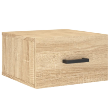 vidaXL sonoma tölgy színű falra szerelhető éjjeliszekrény 35x35x20 cm (829826) bútor
