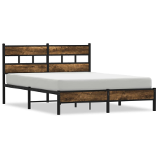 vidaXL sonoma tölgy színű fejtámlás ágykeret matrac nélkül 140x200 cm (4017201) ágy és ágykellék
