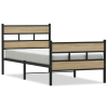 vidaXL sonoma tölgy színű fém ágykeret matrac nélkül 75 x 190 cm (4017110)