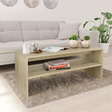 vidaXL sonoma tölgy színű forgácslap dohányzóasztal 100 x 40 x 40 cm bútor