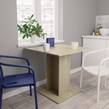 vidaXL sonoma tölgy színű forgácslap étkezőasztal 80 x 80 x 75 cm bútor