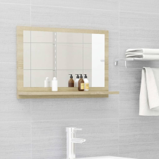 vidaXL sonoma-tölgy színű forgácslap fürdőszobai tükör 60x10,5x37 cm fürdőszoba bútor