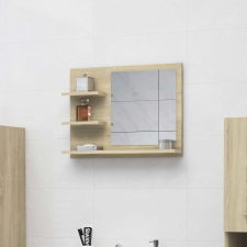 vidaXL sonoma-tölgy színű forgácslap fürdőszobai tükör 60x10,5x45 cm fürdőszoba bútor