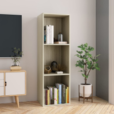 vidaXL sonoma tölgy színű forgácslap könyv-/TV-szekrény 36x30x114 cm bútor