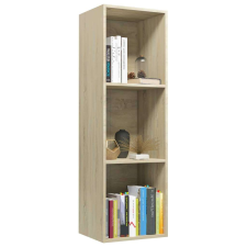 vidaXL Sonoma tölgy színű forgácslap könyv-/tv-szekrény 36x30x114 cm bútor