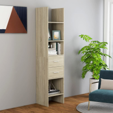 vidaXL sonoma-tölgy színű forgácslap könyvszekrény 40 x 35 x 180 cm bútor