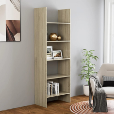 vidaXL Sonoma tölgy színű forgácslap könyvszekrény 60 x 35 x 180 cm bútor