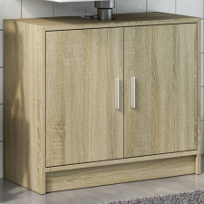 vidaXL sonoma-tölgy színű forgácslap mosdószekrény 63 x 29 x 55 cm fürdőszoba bútor