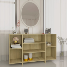 vidaXL sonoma tölgy színű forgácslap tálalószekrény 120 x 30 x 75 cm bútor