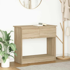 vidaXL sonoma tölgy színű konzolasztal fiókokkal 85,5x38,5x74,5 cm bútor