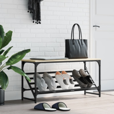 vidaXL sonoma tölgy színű műfa cipőtartó 90x30x45 cm bútor