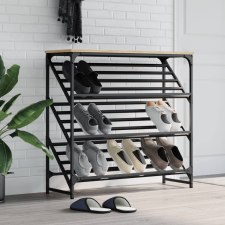 vidaXL Sonoma tölgy színű műfa cipőtartó 90x30x85 cm bútor