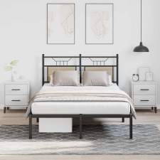 vidaXL sonoma tölgy színű szerelt fa ágykeret matrac nélkül 120x190 cm ágy és ágykellék