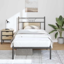 vidaXL sonoma tölgy színű szerelt fa ágykeret matrac nélkül 90x190 cm ágy és ágykellék
