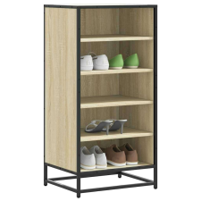 vidaXL sonoma tölgy színű szerelt fa cipőtartó 48x38x97,5 cm bútor