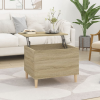 vidaXL sonoma tölgy színű szerelt fa dohányzóasztal 60x44,5x45 cm