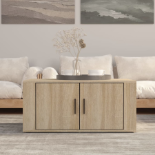 vidaXL sonoma tölgy színű szerelt fa dohányzóasztal 80 x 50 x 36 cm bútor