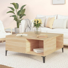 vidaXL sonoma tölgy színű szerelt fa dohányzóasztal 80x80x36,5 cm bútor