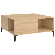 vidaXL sonoma tölgy színű szerelt fa dohányzóasztal 80x80x36,5 cm (821103) bútor