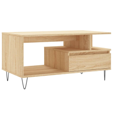 vidaXL sonoma tölgy színű szerelt fa dohányzóasztal 90x49x45 cm (831023) bútor
