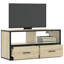 vidaXL sonoma tölgy színű szerelt fa és fém TV-szekrény 80x31x39,5 cm bútor