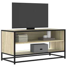 vidaXL sonoma tölgy színű szerelt fa és fém TV-szekrény 91x40x46 cm bútor